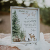 森の森の動物ママのおなかの大きさ ポスター