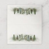 森の森の座席表の誕生日または赤ちゃんシャワー プレイスカード (外部開封)