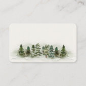 森の森の座席表の誕生日または赤ちゃんシャワー プレイスカード (正面)