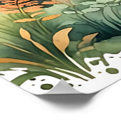 森の森の木々の魔法風景ポスター ポスター (角)