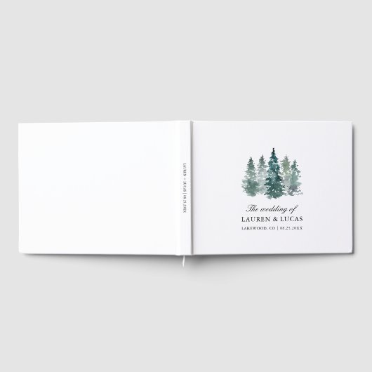 森の森の木の松ありがとう結婚さん ゲストブック (全面)