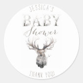 森の森の森の動物ありがとう ラウンドシール (正面)