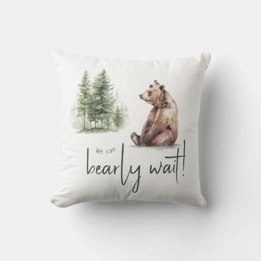 森の森の森の動物が待ち遠しい クッション (正面)