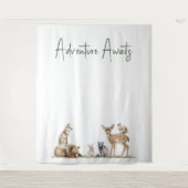 森の森の森の動物の冒険が待ち受ける タペストリー (正面)