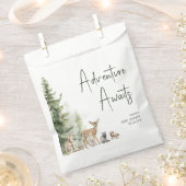 森の森の森の動物の冒険が待ち受ける フェイバーバッグ (クリップ留めされた状態)