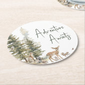 森の森の森の動物の冒険が待ち受ける ラウンドペーパーコースター (アングル)