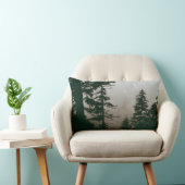 森の森の森の松の木の風景のシーン ランバークッション (椅子)