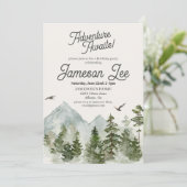 森の森の誕生日パーティー招待状 招待状 (スタンド正面)