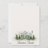 森の森の誕生日パーティー招待状 招待状 (裏面)