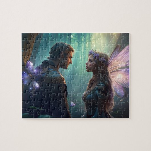 森の森の隠れた恋人 ジグソーパズル (横)