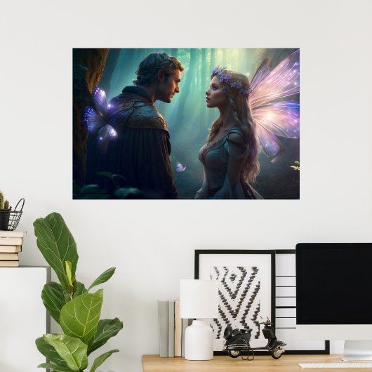 森の森の隠れた恋人 ポスター (ホームオフィス)