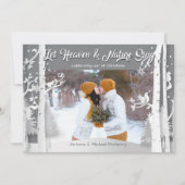 森の森の雪のシーン写真のホリデーカード 招待状 (正面)