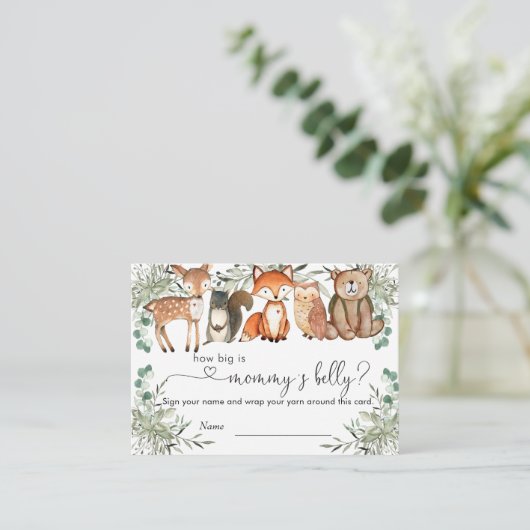 森の森ママのお腹の大きさ エンクロージャーカード (スタンド正面)