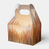 森の森林動物が赤ちゃんシャワーを旅行 フェイバーボックス (裏面サイド)