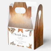 森の森林動物が赤ちゃんシャワーを旅行 フェイバーボックス (オープン)