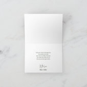 森の森林動物の赤ちゃんシャワー折り畳み サンキューカード (内部)