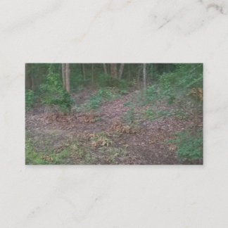 森の森林木の自然の緑の名刺 名刺