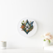 森の歌2 ラウンド壁時計 (ホーム)