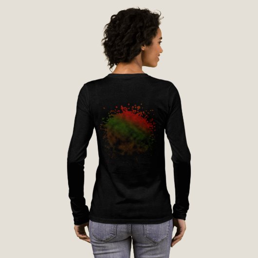 森の残り火の輝き トライブレンドＴシャツ (背面全体)