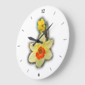 森の水仙 ラージ壁時計 (傾斜)