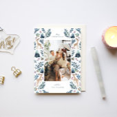 森の水彩トナカイの写真 シーズンカード