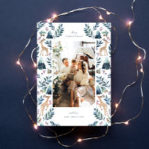 森の水彩トナカイの写真