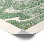 森の池に棲む二匹の鷺 ポスター (角)