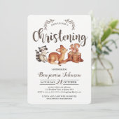 森の洗礼式招待状 招待状 (スタンド正面)