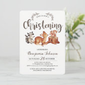 森の洗礼式招待状 招待状 (スタンド正面)