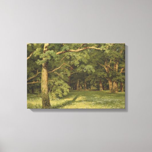 森の浄化（森林景観のシーン） キャンバスプリント (正面)