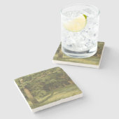 森の浄化（森林景観のシーン） ストーンコースター (横)