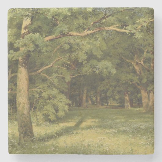 森の浄化（森林景観のシーン） ストーンコースター (正面)