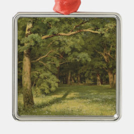 森の浄化（森林景観のシーン） メタルオーナメント
