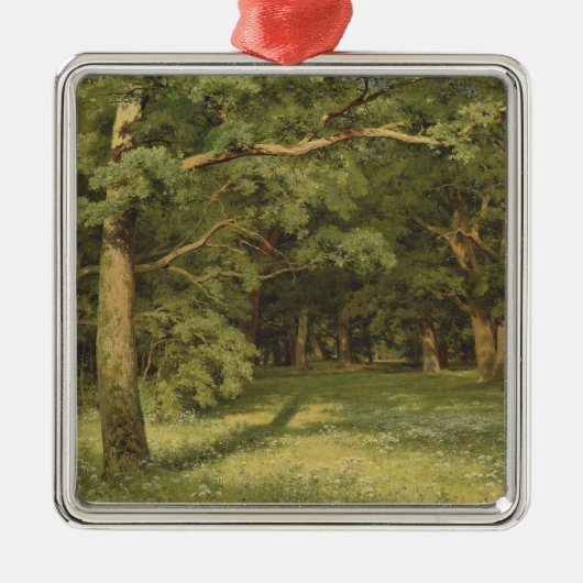 森の浄化（森林景観のシーン） メタルオーナメント (正面)