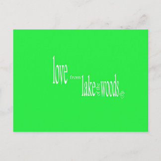 森の湖からの愛 ポストカード