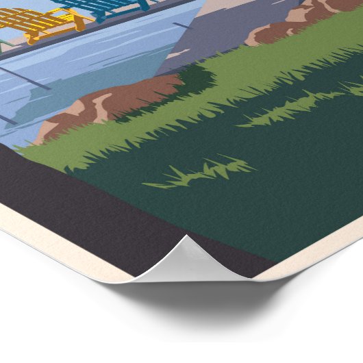 森の湖 ポスター (角)