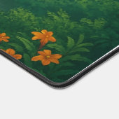 森の滝の風景 デスクマット (コーナー)