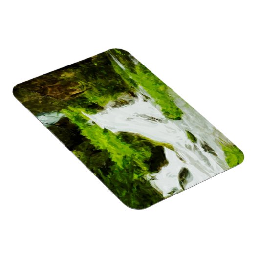 『森の滝夏の抽象芸術』 マグネット (右側)