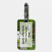 『森の滝夏の抽象芸術』 ラゲッジタグ (裏面縦)