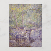 森の滝絵画はがき ポストカード (正面)