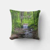森の滝 クッション (正面)