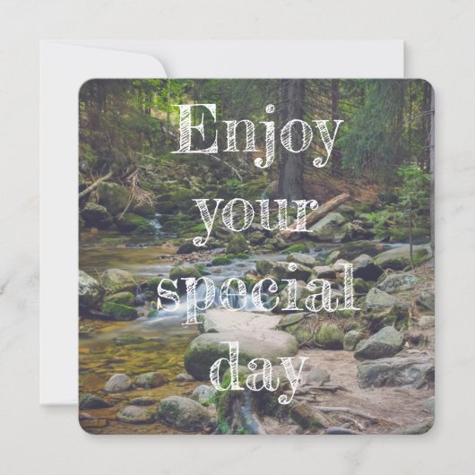 森の滝 シーズンカード (正面)