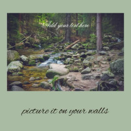 森の滝 ポスター