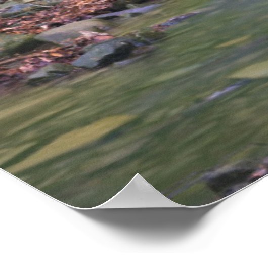 森の滝 ポスター (角)