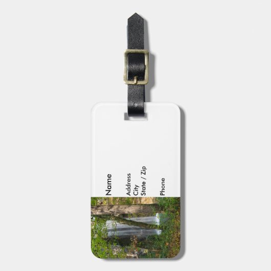 森の滝 ラゲッジタグ (正面縦)