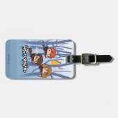 森の漫画ハリー、Ron、及びHermioneの飛行 ラゲッジタグ (正面横)