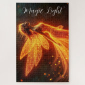 森の火モダン生き物がカラフルを飛ぶ ジグソーパズル (縦)