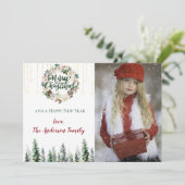 森の灯素朴りメリークリスマスフォト シーズンカード (スタンド正面)