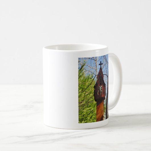 森の灰色トカゲ擦り切れたイ コーヒーマグカップ (正面右)