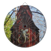 森の灰色トカゲ擦り切れたイ ダーツボード (正面)